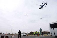 Aksaray'da helikopter destekli trafik denetimi